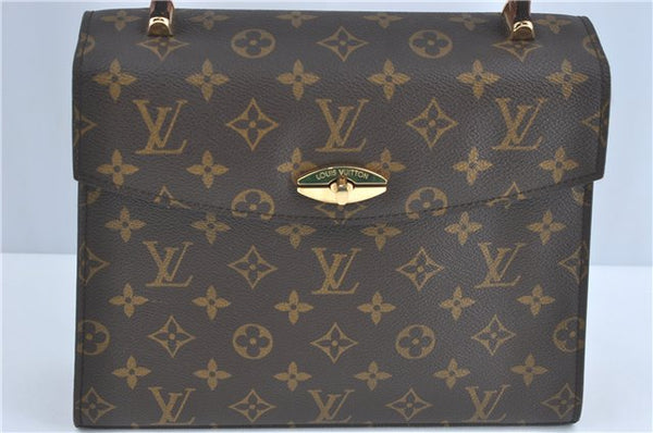 Authentic Louis Vuitton Monogram Malesherbes Hand Bag M51379 LV J0721