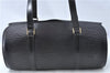 Authentic Louis Vuitton Epi Soufflot Black Hand Bag M52222 LV J0731