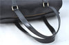 Authentic Louis Vuitton Epi Soufflot Black Hand Bag M52222 LV J0731