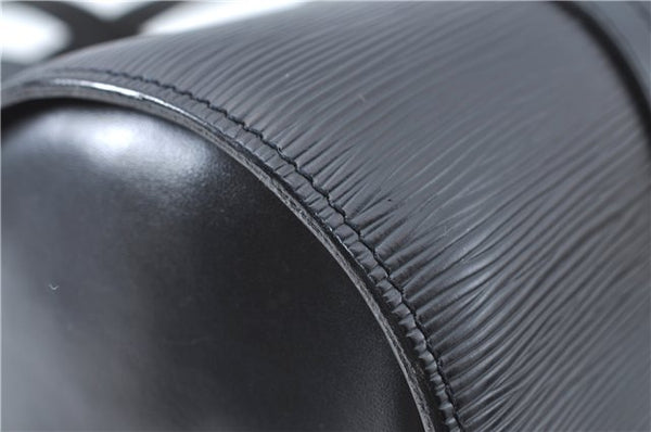 Authentic Louis Vuitton Epi Soufflot Black Hand Bag M52222 LV J0731