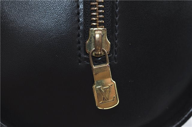 Authentic Louis Vuitton Epi Soufflot Black Hand Bag M52222 LV J0731