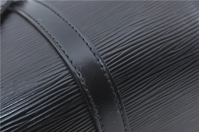 Authentic Louis Vuitton Epi Soufflot Black Hand Bag M52222 LV J0731