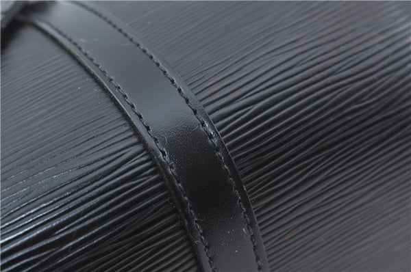 Authentic Louis Vuitton Epi Soufflot Black Hand Bag M52222 LV J0731