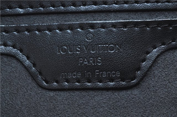 Authentic Louis Vuitton Epi Soufflot Black Hand Bag M52222 LV J0731