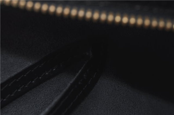 Authentic Louis Vuitton Epi Soufflot Black Hand Bag M52222 LV J0731
