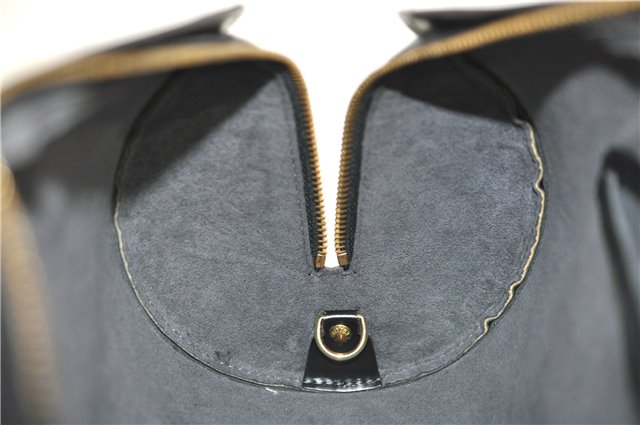 Authentic Louis Vuitton Epi Soufflot Black Hand Bag M52222 LV J0731