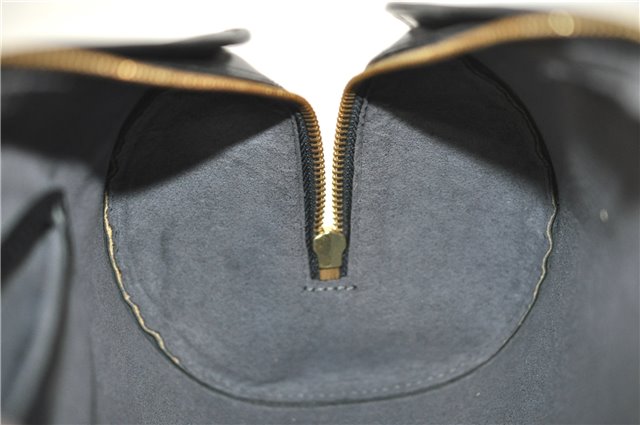 Authentic Louis Vuitton Epi Soufflot Black Hand Bag M52222 LV J0731