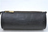 Authentic Louis Vuitton Epi Soufflot Black Hand Bag M52222 LV J0731