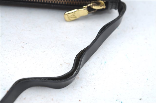 Authentic Louis Vuitton Epi Soufflot Black Hand Bag M52222 LV J0731