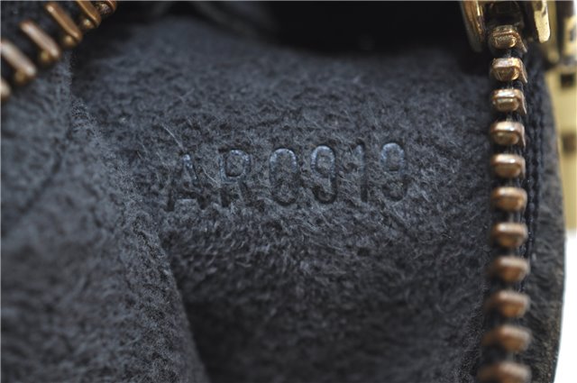 Authentic Louis Vuitton Epi Soufflot Black Hand Bag M52222 LV J0731