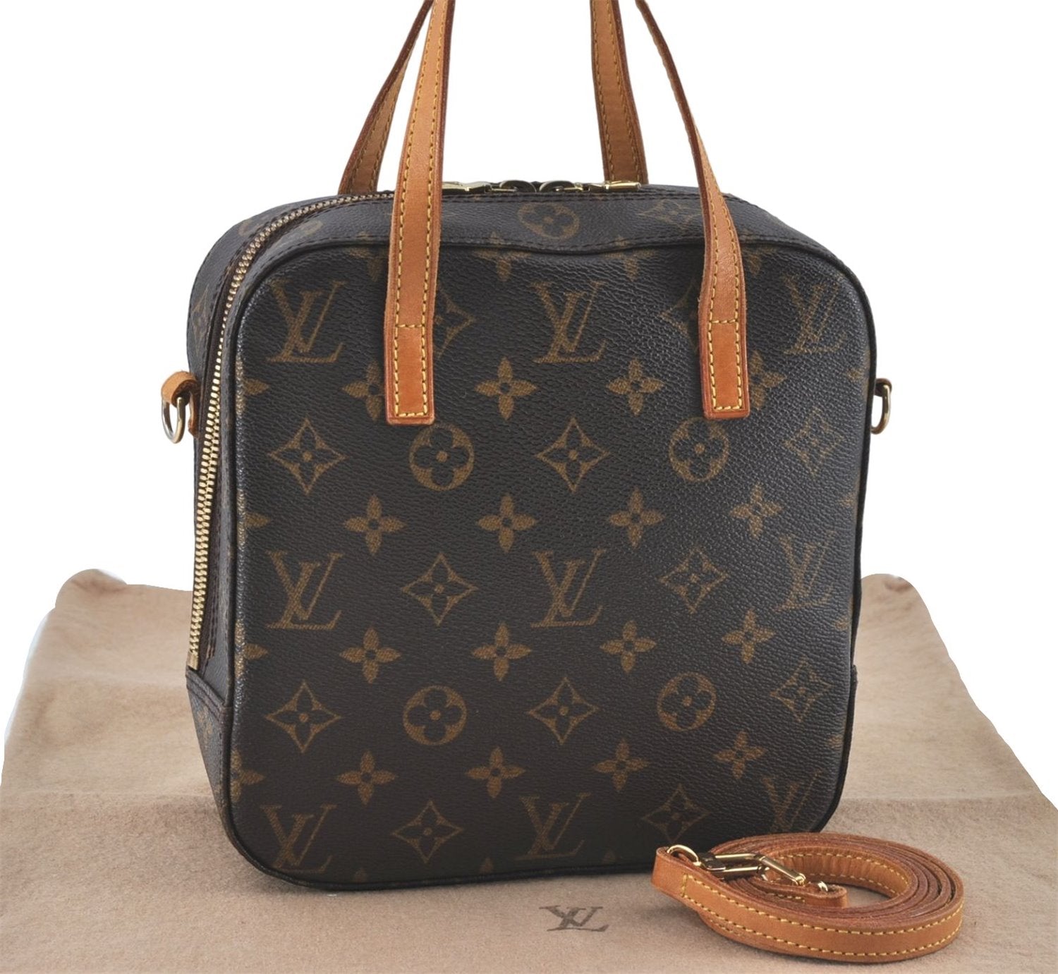 Authentic Louis Vuitton Monogram Spontini 2Way Shoulder Hand Bag M47500 LV J0733