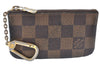 Authentic Louis Vuitton Damier Pochette Cles Coin Case Purse N62658 LV J0739