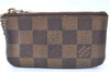 Authentic Louis Vuitton Damier Pochette Cles Coin Case Purse N62658 LV J0739