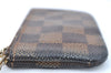 Authentic Louis Vuitton Damier Pochette Cles Coin Case Purse N62658 LV J0739