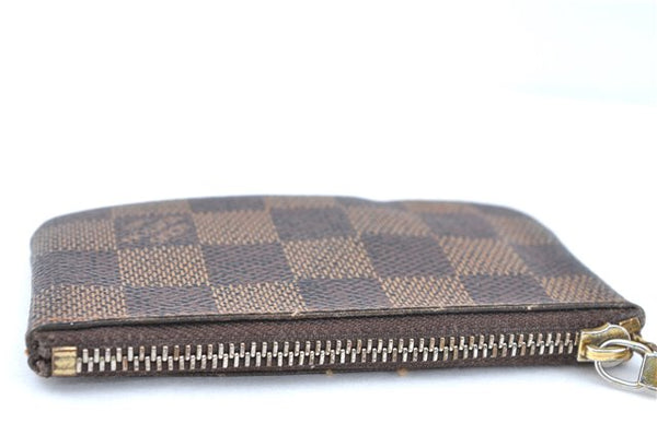 Authentic Louis Vuitton Damier Pochette Cles Coin Case Purse N62658 LV J0739