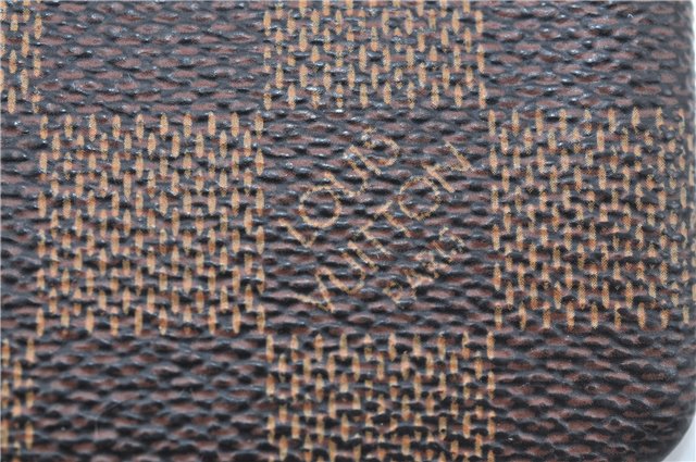 Authentic Louis Vuitton Damier Pochette Cles Coin Case Purse N62658 LV J0739