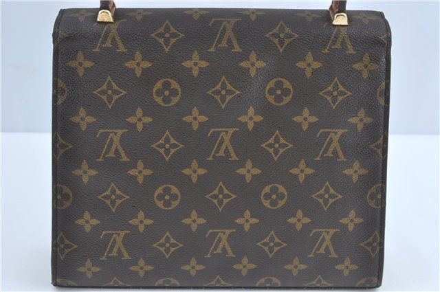 Authentic Louis Vuitton Monogram Malesherbes Hand Bag M51379 LV J0742