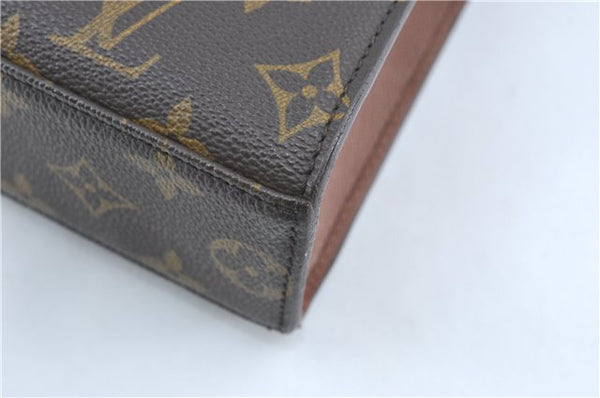 Authentic Louis Vuitton Monogram Malesherbes Hand Bag M51379 LV J0742