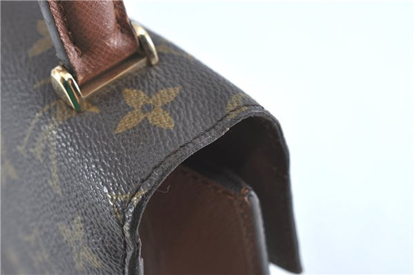 Authentic Louis Vuitton Monogram Malesherbes Hand Bag M51379 LV J0742