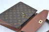 Authentic Louis Vuitton Monogram Malesherbes Hand Bag M51379 LV J0742