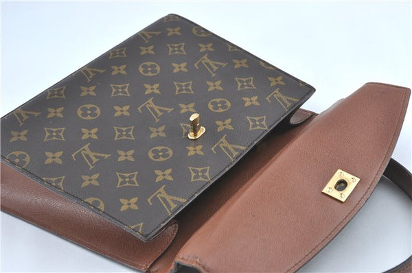 Authentic Louis Vuitton Monogram Malesherbes Hand Bag M51379 LV J0742