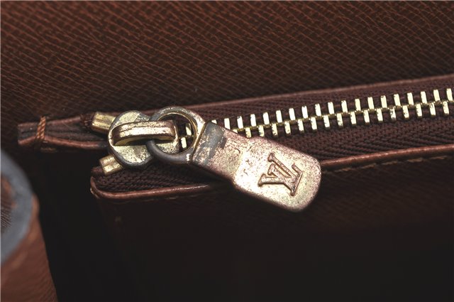 Authentic Louis Vuitton Monogram Malesherbes Hand Bag M51379 LV J0742