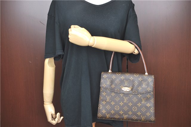 Authentic Louis Vuitton Monogram Malesherbes Hand Bag M51379 LV J0742