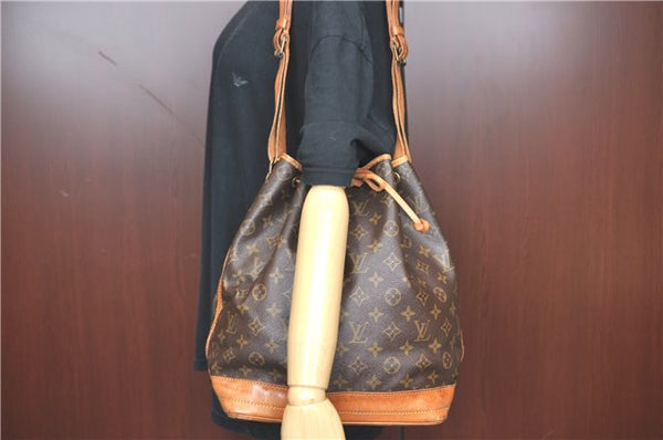Authentic Louis Vuitton Monogram Noe Shoulder Cross Body Bag M42224 LV J0744