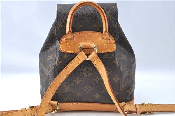 Authentic Louis Vuitton Monogram Montsouris PM Backpack M51137 LV J0745