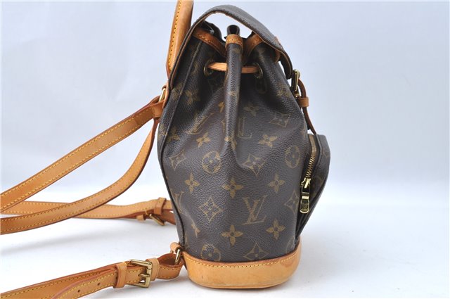 Authentic Louis Vuitton Monogram Montsouris PM Backpack M51137 LV J0745