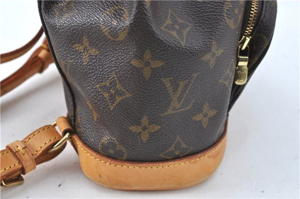 Authentic Louis Vuitton Monogram Montsouris PM Backpack M51137 LV J0745