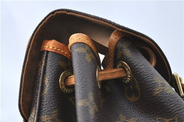 Authentic Louis Vuitton Monogram Montsouris PM Backpack M51137 LV J0745