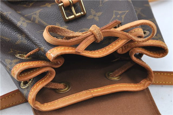 Authentic Louis Vuitton Monogram Montsouris PM Backpack M51137 LV J0745