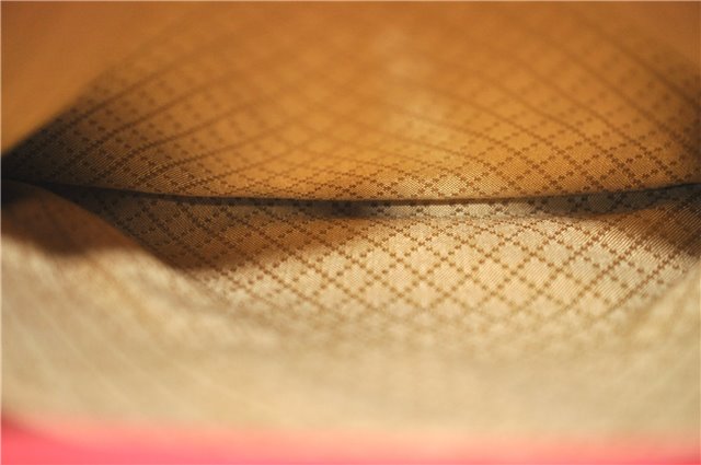 Authentic GUCCI Bamboo Hand Bag Suede Leather Red J0761