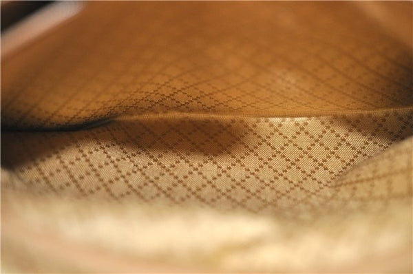 Authentic GUCCI Bamboo Hand Bag Suede Leather Red J0761