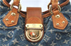 Authentic Louis Vuitton Monogram Denim Pleaty Hand Bag M95020 LV J0762