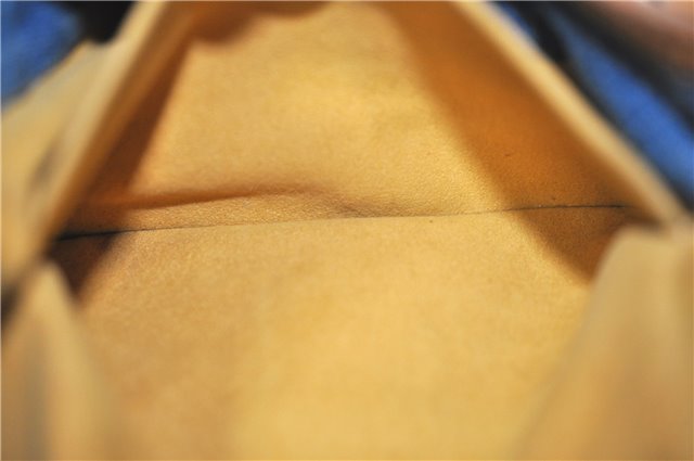 Authentic Louis Vuitton Monogram Denim Pleaty Hand Bag M95020 LV J0762