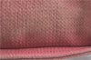 Authentic CHANEL Deauville Line Shoulder Tote Bag Canvas Leather Pink Red J0767