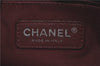 Authentic CHANEL Deauville Line Shoulder Tote Bag Canvas Leather Pink Red J0767