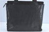 Authentic CHANEL Logo Caviar Skin Shoulder Tote Bag Black J0771