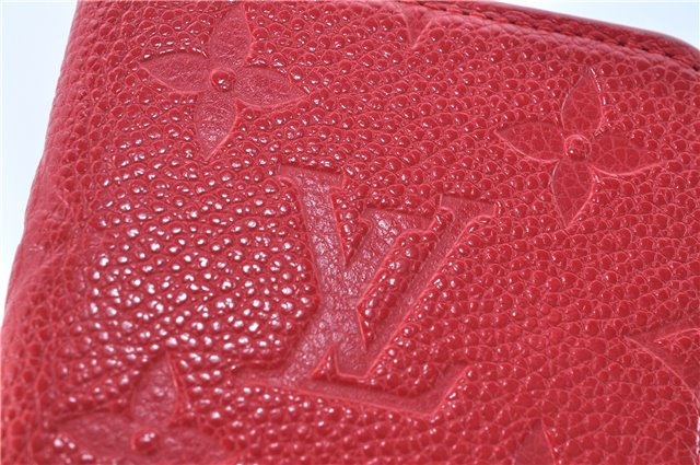 Authentic Louis Vuitton Empreinte Folio iPhone X Case Red M63588 LV J0773