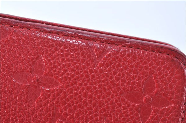 Authentic Louis Vuitton Empreinte Folio iPhone X Case Red M63588 LV J0773