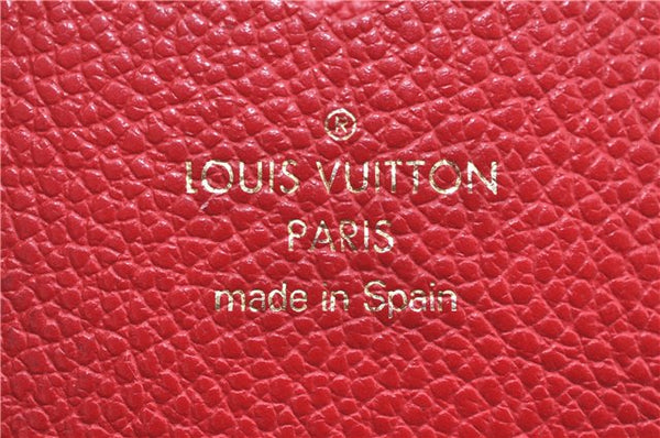 Authentic Louis Vuitton Empreinte Folio iPhone X Case Red M63588 LV J0773