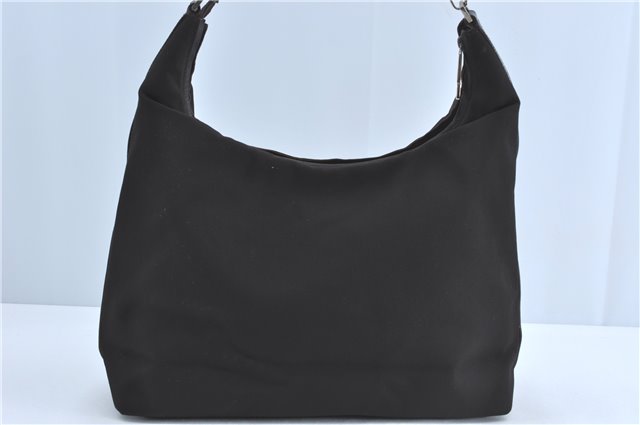 Authentic GUCCI Shoulder Hand Bag Purse Nylon Leather Brown  J0775