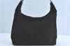 Authentic GUCCI Shoulder Hand Bag Purse Nylon Leather Brown  J0775