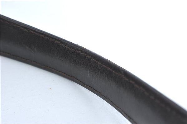 Authentic GUCCI Shoulder Hand Bag Purse Nylon Leather Brown  J0775