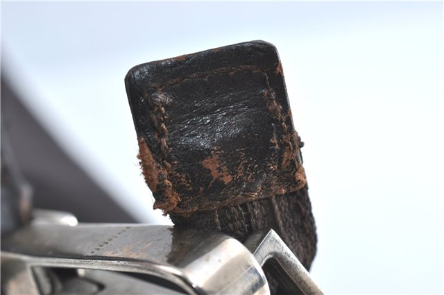 Authentic GUCCI Shoulder Hand Bag Purse Nylon Leather Brown  J0775