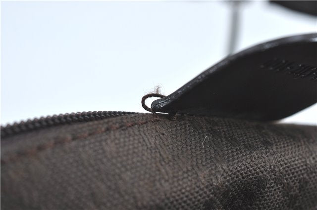 Authentic GUCCI Shoulder Hand Bag Purse Nylon Leather Brown  J0775