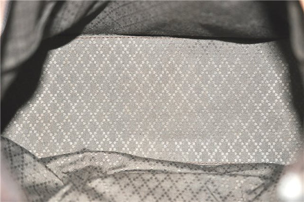 Authentic GUCCI Shoulder Hand Bag Purse Nylon Leather Brown  J0775