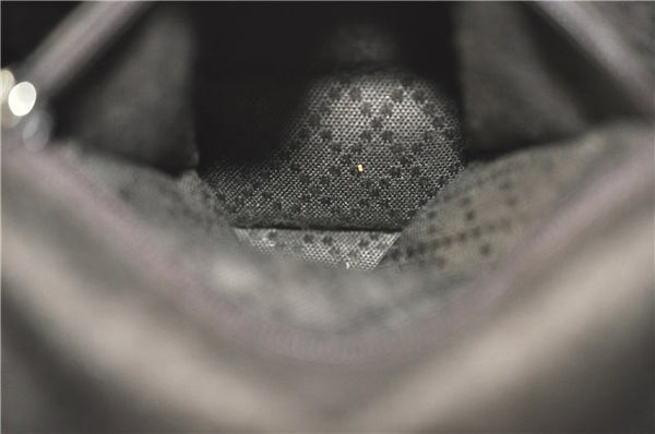 Authentic GUCCI Shoulder Hand Bag Purse Nylon Leather Brown  J0775